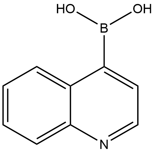 喹啉-4-硼酸, 371764-64-6, 结构式
