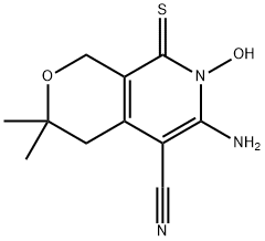 1H-Pyrano[3,4-c]pyridine-5-carbonitrile,6-amino-3,4,7,8-tetrahydro-7-hydroxy-3,3-dimethyl-8-thioxo-(9CI),371780-31-3,结构式