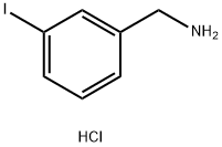 3-ヨードベンジルアミン塩酸塩 化学構造式