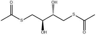Ethanethioic acid, S,S-(2,3-dihydroxy-1,4-butanediyl) ester Structure