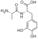 L-Tyrosine, N-L-alanyl-3-hydroxy- 化学構造式