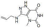 1H-Pyrazolo[4,3-d]pyrimidine-5,7(4H,6H)-dione, 4-methyl-3-(2-propenylamino)- (9CI) 结构式