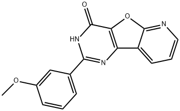 Pyrido[3',2':4,5]furo[3,2-d]pyriMidin-4(3H)-one, 2-(3-Methoxyphenyl)- Structure