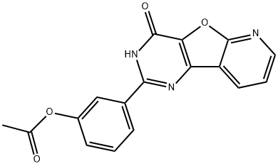 Pyrido[3',2':4,5]furo[3,2-d]pyriMidin-4(3H)-one, 2-[3-(acetyloxy)phenyl]- Struktur