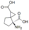 Spiro[2.4]heptane-1,4-dicarboxylic acid, 4-amino-, (4S)- (9CI) Structure