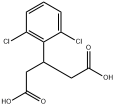 3-(2,6-二氯苯基)戊二酸 结构式