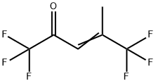 1,1,1,5,5,5-ヘキサフルオロ-4-メチル-3-ペンテン-2-オン 化学構造式