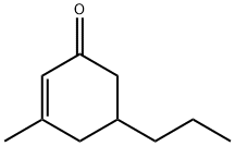 3-メチル-5-プロピル-2-シクロヘキセン-1-オン 化学構造式