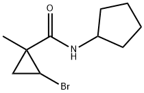 Cyclopropanecarboxamide, 2-bromo-N-cyclopentyl-1-methyl- (9CI) 结构式