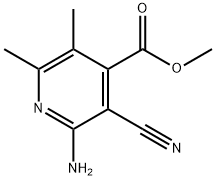 4-Pyridinecarboxylicacid,2-amino-3-cyano-5,6-dimethyl-,methylester(9CI) 结构式