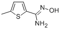 N-HYDROXY-5-METHYLTHIOPHENE-2-CARBOXAMIDINE 化学構造式