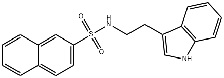 N-[2-(1H-indol-3-yl)ethyl]-2-naphthalenesulfonamide Struktur