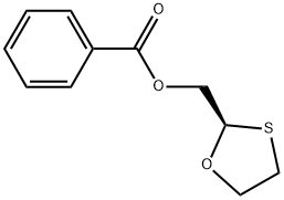 (2R)-1,3-Oxathiolan-2-ylmethyl benzoate 结构式