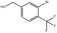 3-溴-4-三氟甲基苄醇 结构式