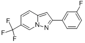 2-(3-FLUOROPHENYL)-6-(TRIFLUOROMETHYL)PYRAZOLO[1,5-A]PYRIDINE Structure