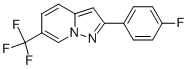 2-(4-FLUOROPHENYL)-6-(TRIFLUOROMETHYL)PYRAZOLO[1,5-A]PYRIDINE 结构式