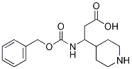 3-(CBZ-氨基)-3-(4-哌啶基)丙酸,372144-06-4,结构式