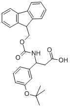 3-N-FMOC-AMINO-3-(3-T-BUTOXYPHENYL)PROPIONIC ACID Struktur