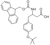 N-FMOC-3-AMINO-4-(4-TERT-BUTOXY-PHENYL)-BUTYRIC ACID 化学構造式