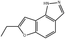 7-ETHYL-1H-FURO[2,3-G]INDAZOLE 化学構造式