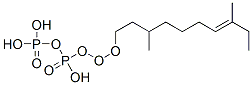 (3,8-dimethyldec-7-enoxy-hydroxy-phosphoryl)oxyphosphonic acid Struktur