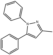 3-甲基-1,5-二苯基-1H-吡唑,3729-90-6,结构式
