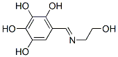 1,2,3,4-Benzenetetrol, 5-[[(2-hydroxyethyl)imino]methyl]- (9CI) Structure