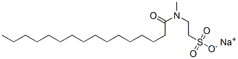 甲基棕榈酰基牛磺酸钠, 3737-55-1, 结构式