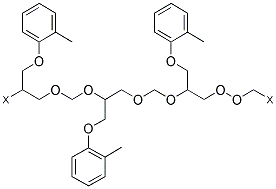 POLY[(O-CRESYL GLYCIDYL ETHER)-CO-FORMALDEHYDE] Struktur