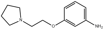 3-(2-(PYRROLIDIN-1-YL)ETHOXY)ANILINE, 373824-30-7, 结构式