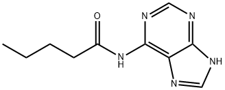 N-(1H-Purin-6-yl)pentanamide 结构式