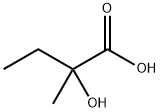 2-Hydroxy-2-methylbutyric acid  Struktur