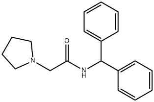 N-(Diphenylmethyl)-1-pyrrolidineacetamide,37390-27-5,结构式