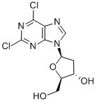 2,6-Dichloropurine-2'-deoxyriboside 化学構造式