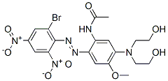 37395-76-9 2',4'-Dinitro-6'-bromo-4-[bis(2-hydroxyethyl)amino]-5-methoxy-2-(acetylamino)azobenzene