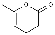 3,4-ジヒドロ-6-メチル-2H-ピラン-2-オン 化学構造式