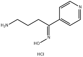 4-AMINO-1-PYRIDIN-4-YLBUTAN-1-ONE OXIME MONOHYDROCHLORIDE, 374063-98-6, 结构式