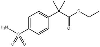 Ethyl 2-Methyl-2-(4-sulfamoylphenyl)propionate Structure