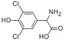 AMINO-(3,5-DICHLORO-4-HYDROXY-PHENYL)-ACETIC ACID 化学構造式