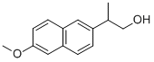 (±)-6-methoxy-alpha-methylnaphthalene-2-ethanol  Struktur