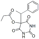 5-(1-Phenylethyl)-5-propionyloxybarbituric acid Struktur