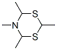 ジヒドロ-2,4,5,6-テトラメチル-4H-1,3,5-ジチアジン 化学構造式