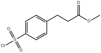 METHYL 3-(4-CHLOROSULFONYL)PHENYLPROPIONATE Struktur