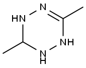 1,2,3,4-テトラヒドロ-3,6-ジメチル-1,2,4,5-テトラジン 化学構造式