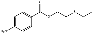 4-Aminobenzoic acid 2-(ethylthio)ethyl ester 结构式