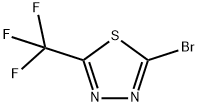2-ブロモ-5-(トリフルオロメチル)-1,3,4-チアジアゾール 化学構造式