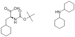 叔丁氧羰酰基Β环己基丙氨酸二环己胺盐,37462-62-7,结构式