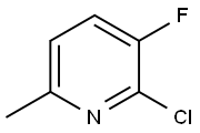 2-Chloro-3-fluoro-6-picoline Struktur