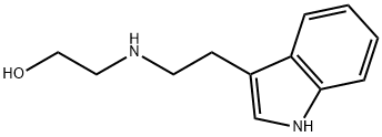 2-((2-(1H-インドール-3-イル)エチル)アミノ)エタノール 化学構造式