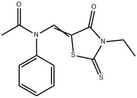 3747-06-6 N-[(3-ethyl-4-oxo-2-thioxo-5-thiazolidinylidene)methyl]-N-phenylacetamide
